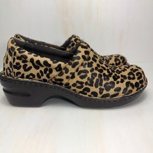 B.O.C Leopard Clogs Size 9